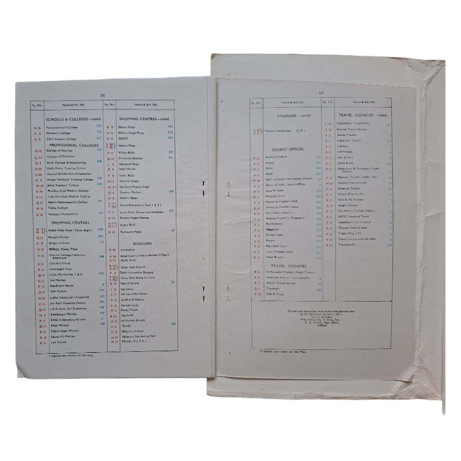 DELHI GUIDE MAP - Survey of India - Second Edition - 1982 7 DELHI GUIDE MAP - Survey of India - Second Edition - 1982