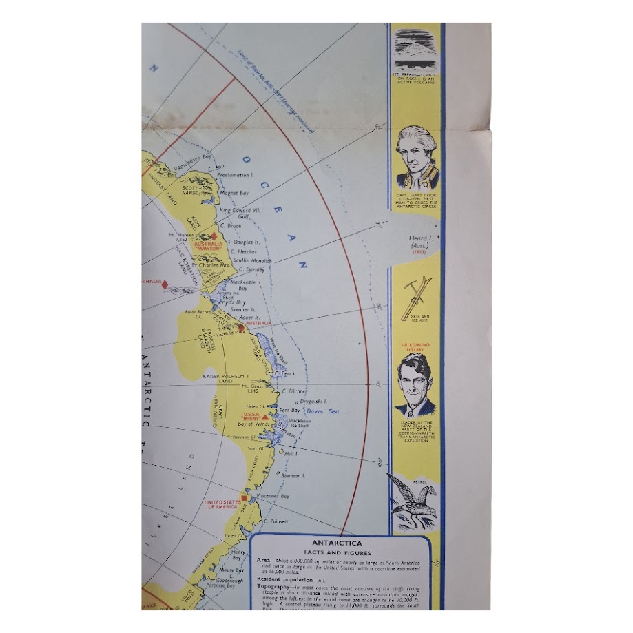 THE DAILY TELEGRAPH MAP OF ANTARCTICA - c. 1957-1958 3 THE DAILY TELEGRAPH MAP OF ANTARCTICA - c. 1957-1958