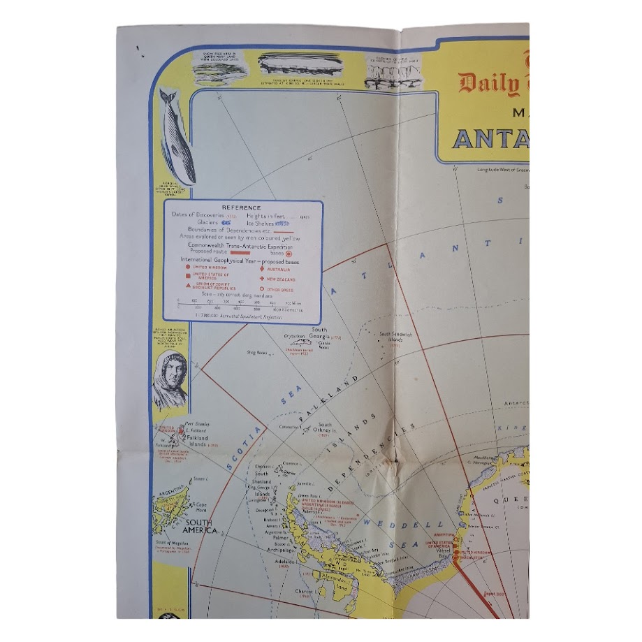 THE DAILY TELEGRAPH MAP OF ANTARCTICA - c. 1957-1958 5 THE DAILY TELEGRAPH MAP OF ANTARCTICA - c. 1957-1958