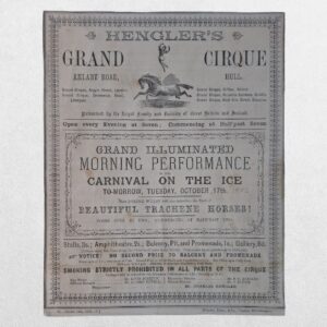 HENGLER'S GRAND CIRQUE - Grand Illuminated Morning Performance of the Carnival on the Ice - October 16th and 17th 1882