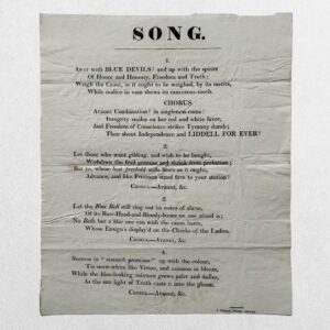 NORTHUMBERLAND ELECTION SONG - Song - Alnwick - 1826