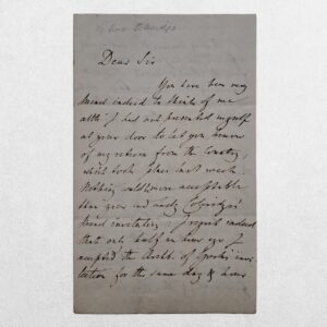 Autograph Letter Signed ("Bunsen") to Sir John Taylor Coleridge, 28 Hertford Street, London - c. 1840s–1850s)