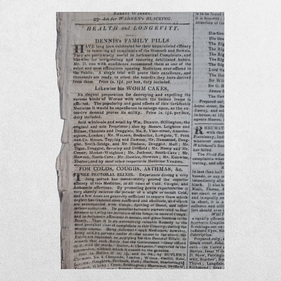 The Hull Advertiser and Exchange Gazette - A Collection of Sixteen Original Regency Newspapers from the Year of Peterloo - Hull, 1819 18 The Hull Advertiser and Exchange Gazette - A Collection of Sixteen Original Regency Newspapers from the Year of Peterloo - Hull, 1819 - Image 18