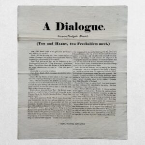 Home 2 NORTHUMBERLAND ELECTION BROADSIDE - A Dialogue - Scene - Bondgate Alnwick - Newcastle - 1826