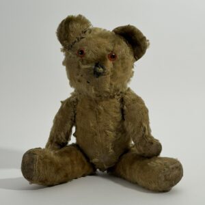 Vintage Worn Mohair Teddy Bear, c. 1940s–1950s, 40 cm