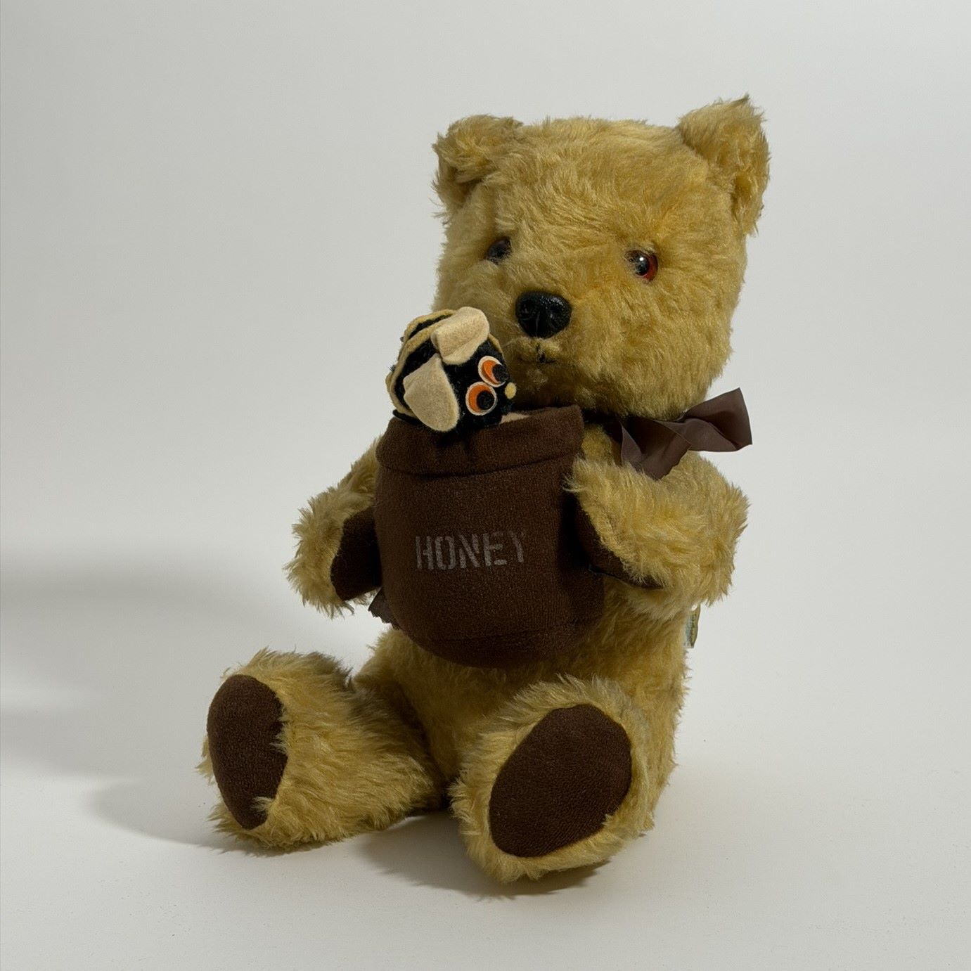 Chad Valley Winnie-the-Pooh Honey Pot Bear with Bee and Growler, c.1968-1975 1 Chad Valley Winnie-the-Pooh Honey Pot Bear with Bee and Growler, c.1968-1975