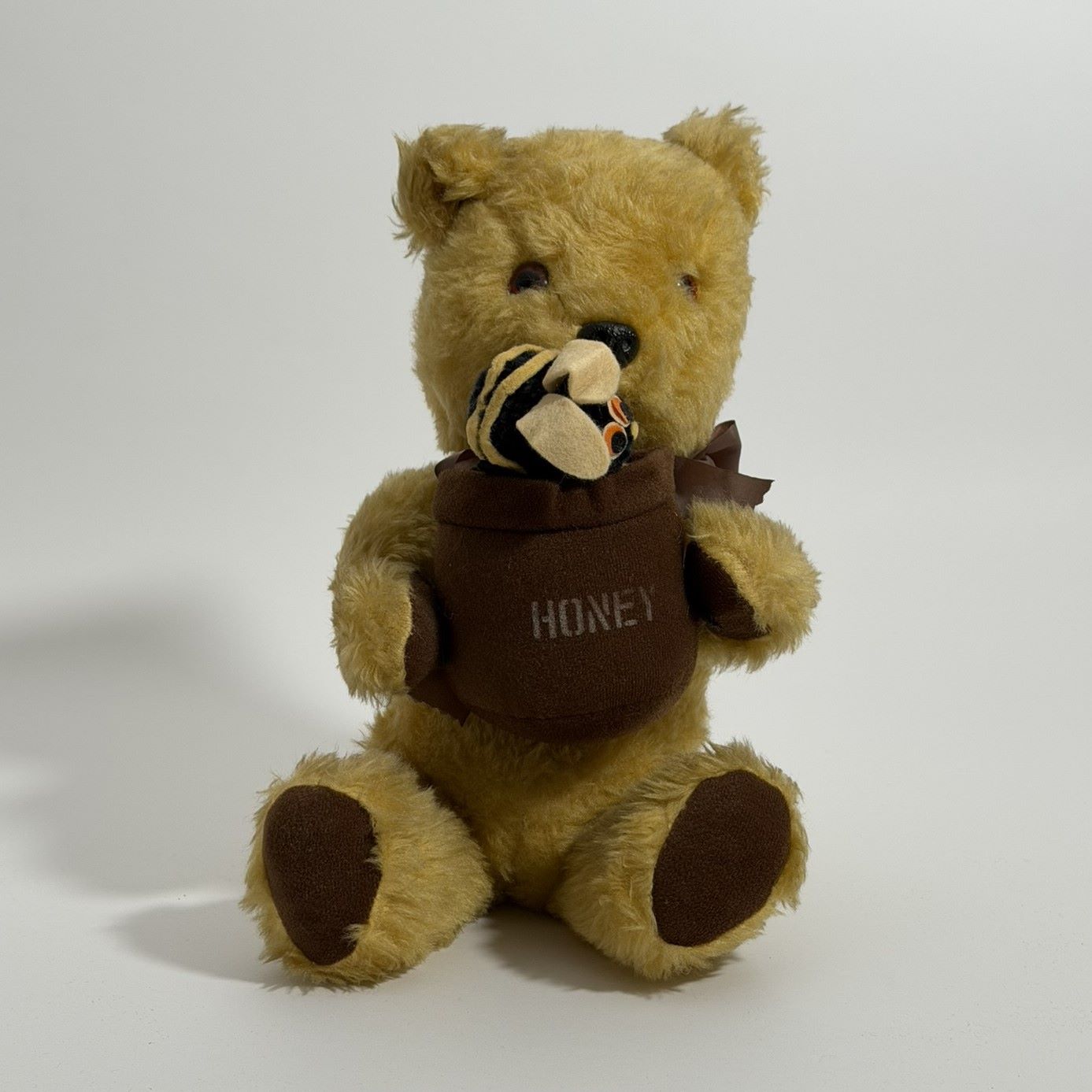 Chad Valley Winnie-the-Pooh Honey Pot Bear with Bee and Growler, c.1968-1975 2 Chad Valley Winnie-the-Pooh Honey Pot Bear with Bee and Growler, c.1968-1975