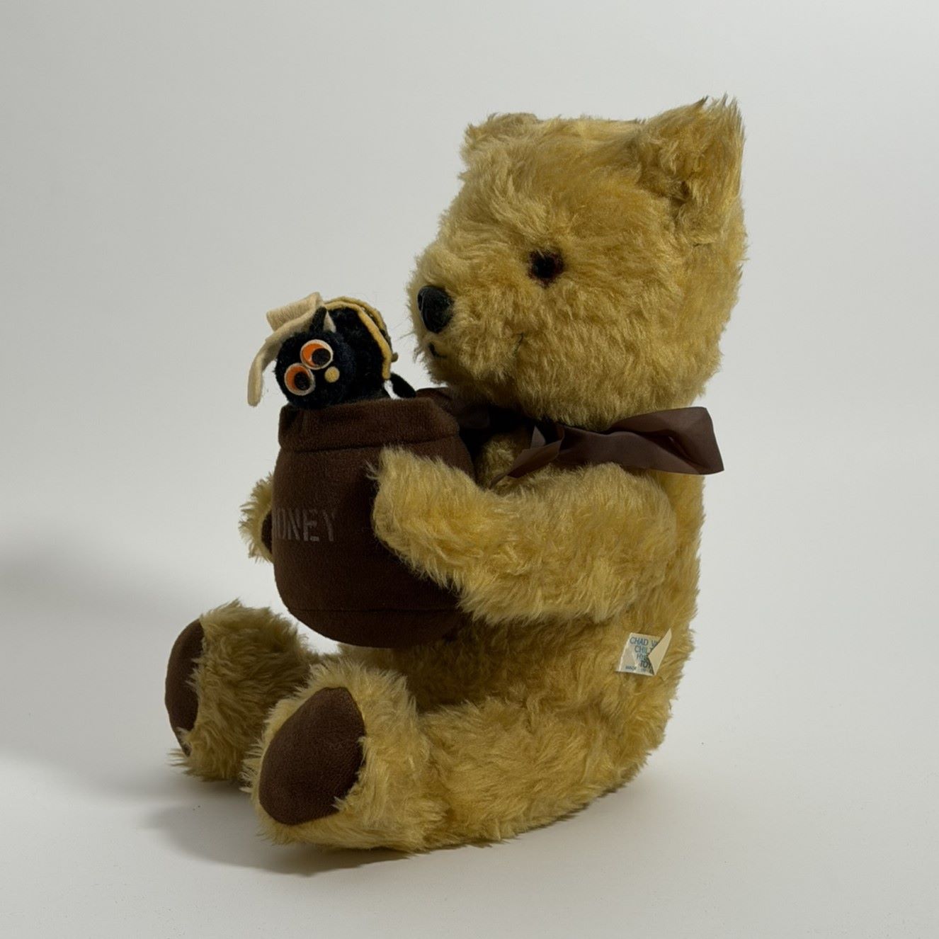 Chad Valley Winnie-the-Pooh Honey Pot Bear with Bee and Growler, c.1968-1975 3 Chad Valley Winnie-the-Pooh Honey Pot Bear with Bee and Growler, c.1968-1975