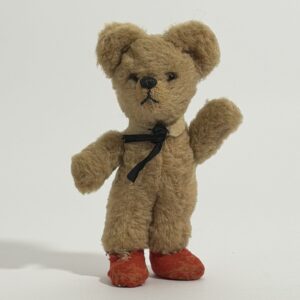 Chad Valley Miniature Mohair Teddy Bear with Red Felt Boots, c.1935–1950
