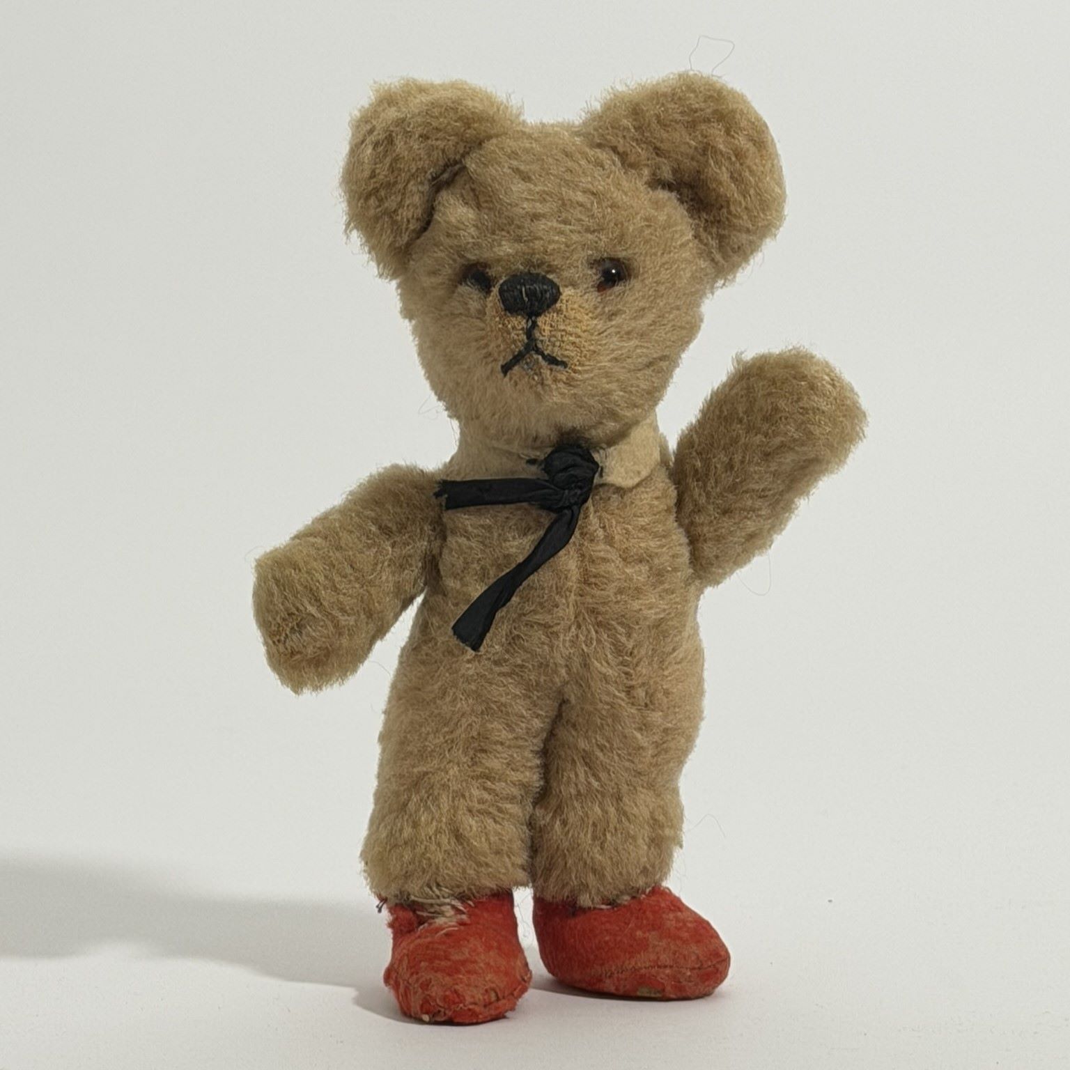 Chad Valley Miniature Mohair Teddy Bear with Red Felt Boots, c.1935–1950 1 Chad Valley Miniature Mohair Teddy Bear with Red Felt Boots, c.1935–1950