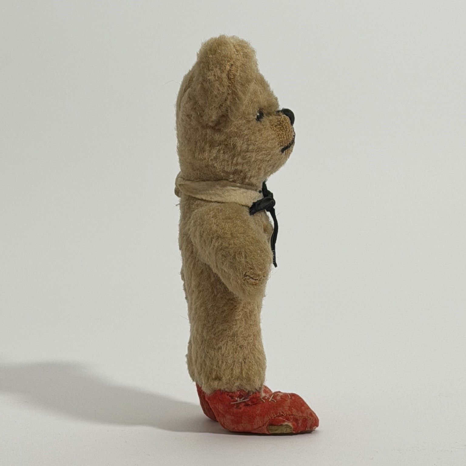 Chad Valley Miniature Mohair Teddy Bear with Red Felt Boots, c.1935–1950 5 Chad Valley Miniature Mohair Teddy Bear with Red Felt Boots, c.1935–1950 - Image 5