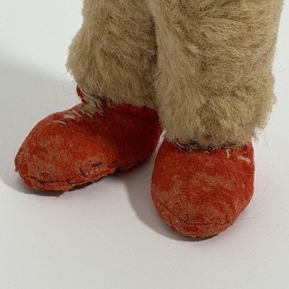 Chad Valley Miniature Mohair Teddy Bear with Red Felt Boots, c.1935–1950 8 Chad Valley Miniature Mohair Teddy Bear with Red Felt Boots, c.1935–1950