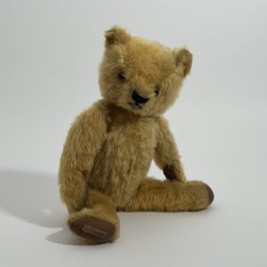 Chad Valley Hygienic Toys Golden Mohair Teddy Bear with Original Foot Label, c.1930–1938