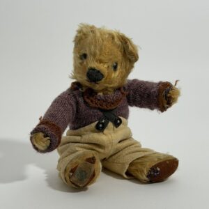 Rare Early Chad Valley Fully Jointed Mohair Teddy Bear with Royal Warrant Label, English, c.1938–1952