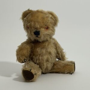 Chad Valley Miniature Jointed Mohair Teddy Bear with Squeaker, c.1950s