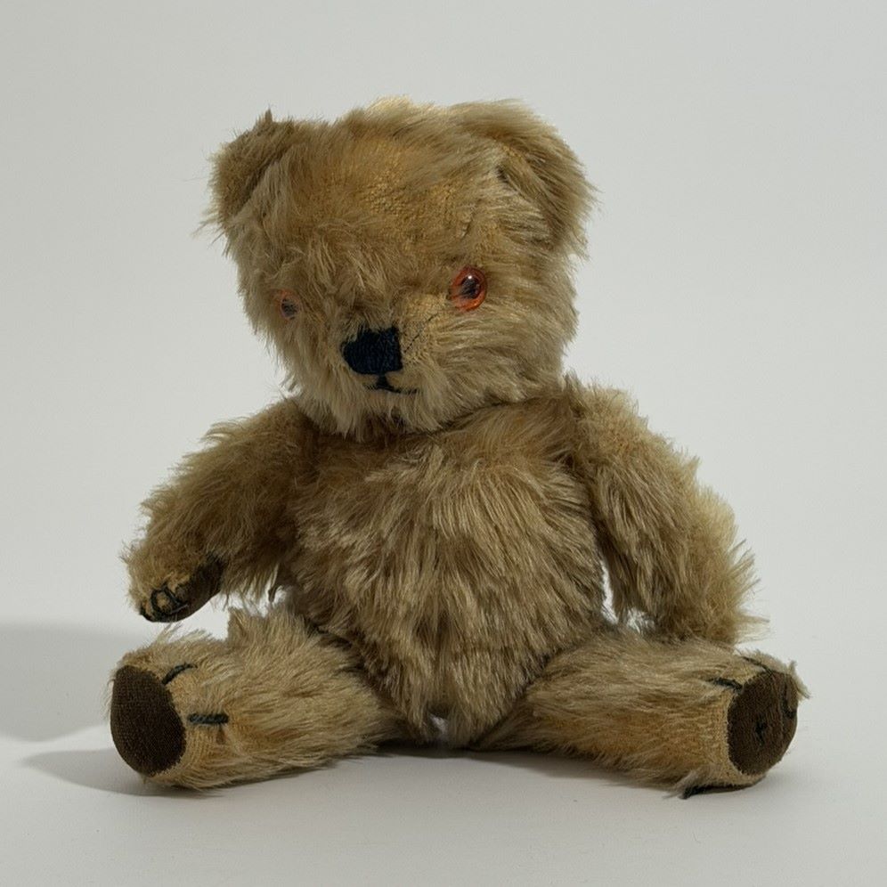 Chad Valley Miniature Jointed Mohair Teddy Bear with Squeaker, c.1950s 2 Chad Valley Miniature Jointed Mohair Teddy Bear with Squeaker, c.1950s