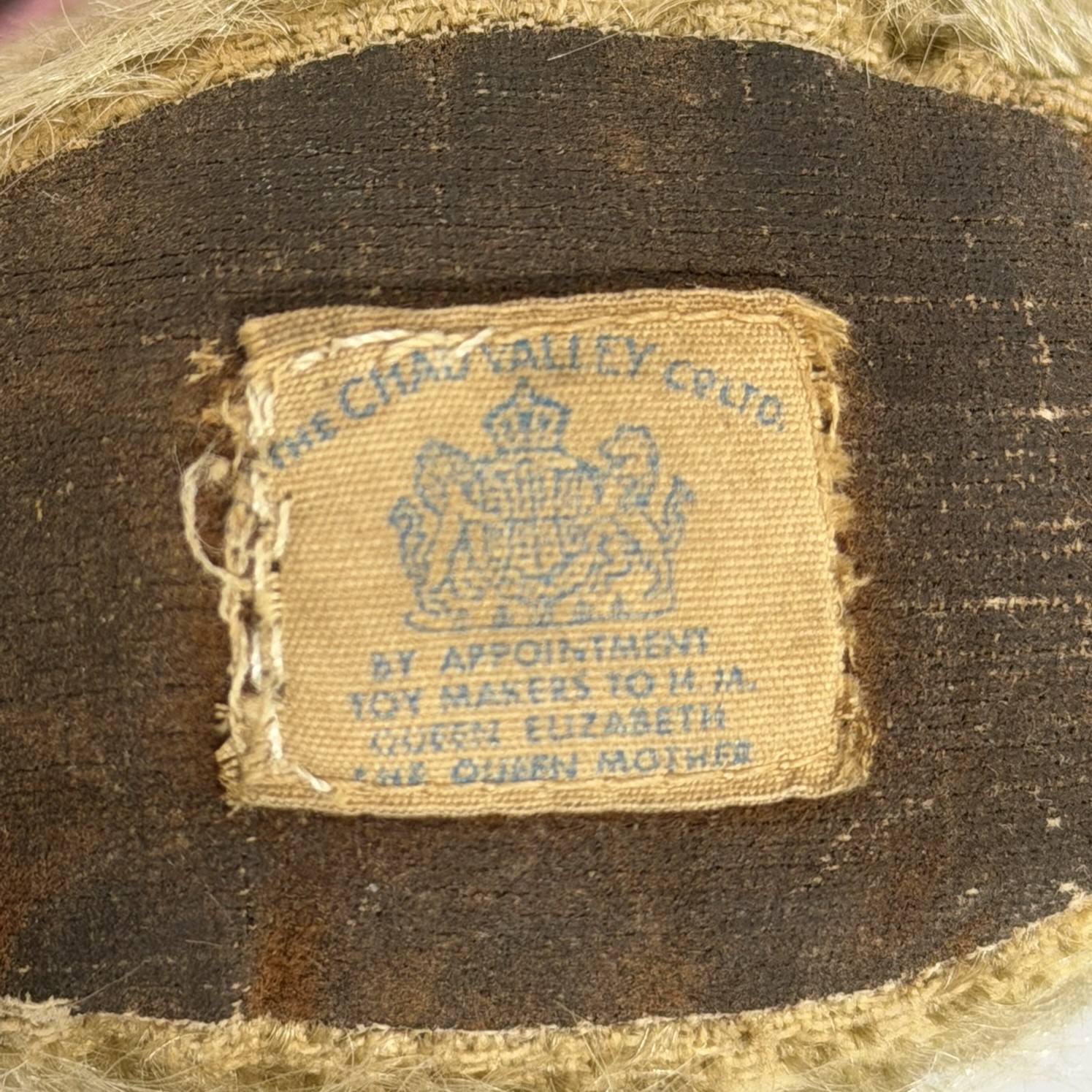 Chad Valley Mohair Teddy Bear with Queen Mother Royal Warrant Label, c.1953–1959 9 Chad Valley Mohair Teddy Bear with Queen Mother Royal Warrant Label, c.1953–1959