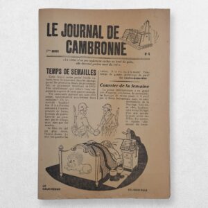 Home 3 Le Journal de Cambronne - 1re année, No. 4 - German Anti-French / Anti-British Propaganda Newspaper Leaflet, 1940 - Robert Hastings / Steve Forbes Provenance.