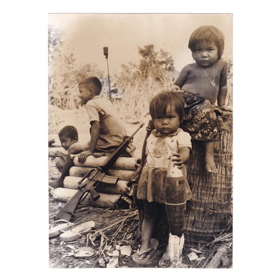 Associated Press Press Photograph - “Children at War" - Cambodian Children near Phnom Penh - January 1975 1 Associated Press Press Photograph - “Children at War" - Cambodian Children near Phnom Penh - January 1975