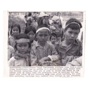 Home 8 Associated Press Wire Photograph - Vietnamese Children Displaced by the Sino-Vietnamese War - March 1979
