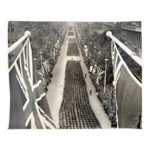 Victory Day 1946 - Original Press Photograph of the Marching Column Proceeding Along The Mall, London - 8 June 1946