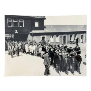 Buchenwald Concentration Camp Survivors Being Taken for Medical Treatment, 19 April 1945 - Associated Press Anniversary Photograph