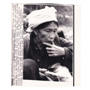Home 2 Everything Lost: Elderly Vietnamese Woman Displaced during the Sino-Vietnamese War - Hoàng Liên Sơn Province - Original Associated Press Wirephoto - 19 March 1979