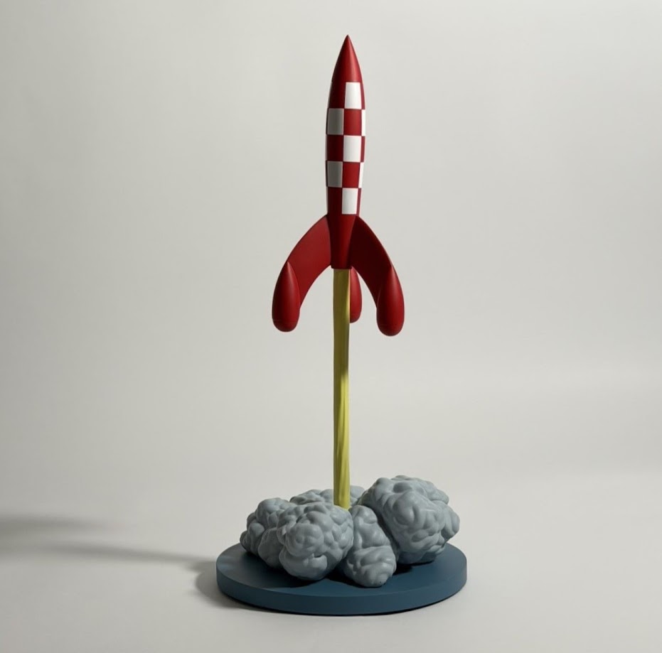 Tintin Moon Rocket Launch - 46405 - Fusée au Décollage - Collection Icônes Resin Sculpture - Limited Edition - 2018 5 Tintin Moon Rocket Launch - 46405 - Fusée au Décollage - Collection Icônes Resin Sculpture - Limited Edition - 2018