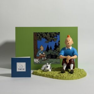 Home 5 Tintin Sitting in the Grass - 47001 - Tintin Assis dans l'Herbe - Moulinsart Limited Edition Sculpture - 2022
