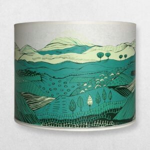 Lush Designs - Lampshade For Lamp Base - Landscape - Jade