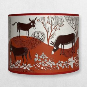 Lush Designs - Lampshade For Lamp Base - Donkey – Terracotta