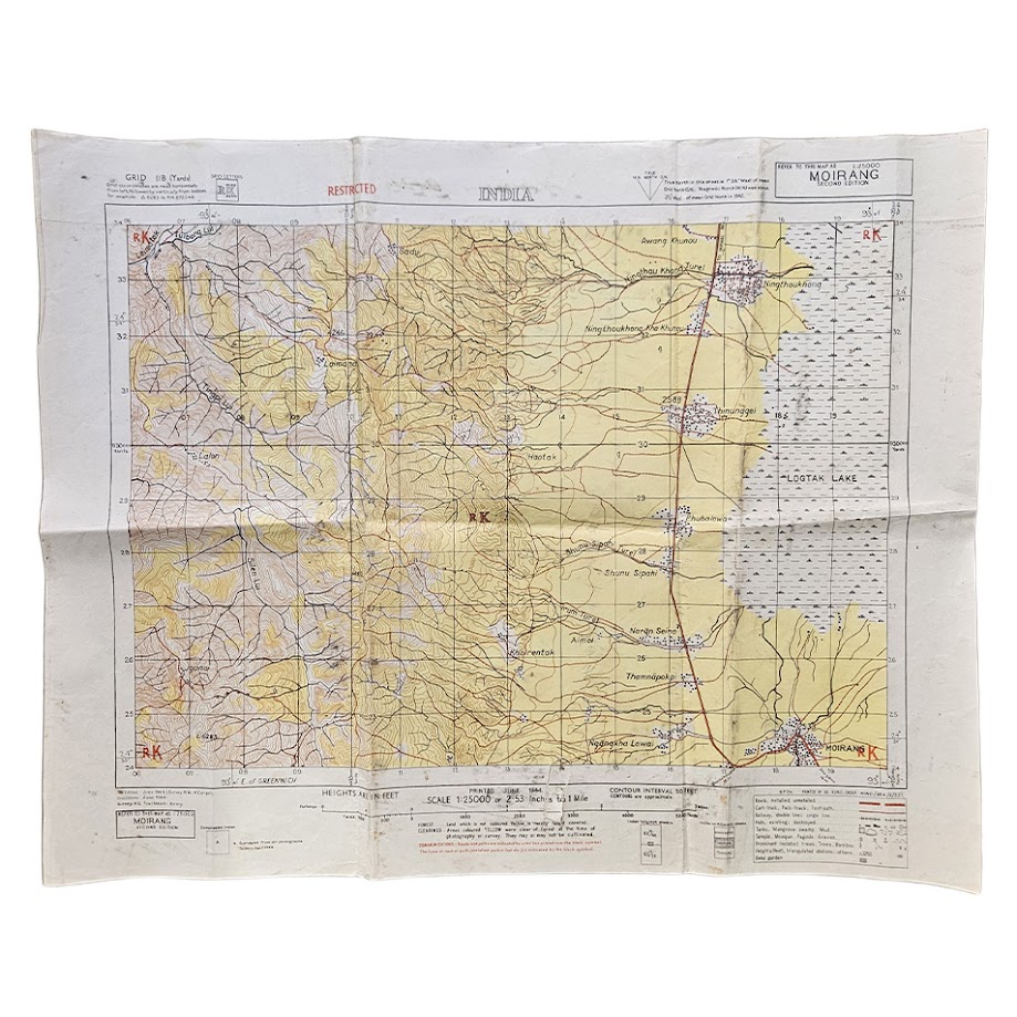 Moirang, Manipur - Restricted British Fourteenth Army Battle Map - Road to Imphal - June 1944 - Second Edition 1 Moirang, Manipur - Restricted British Fourteenth Army Battle Map - Road to Imphal - June 1944 - Second Edition