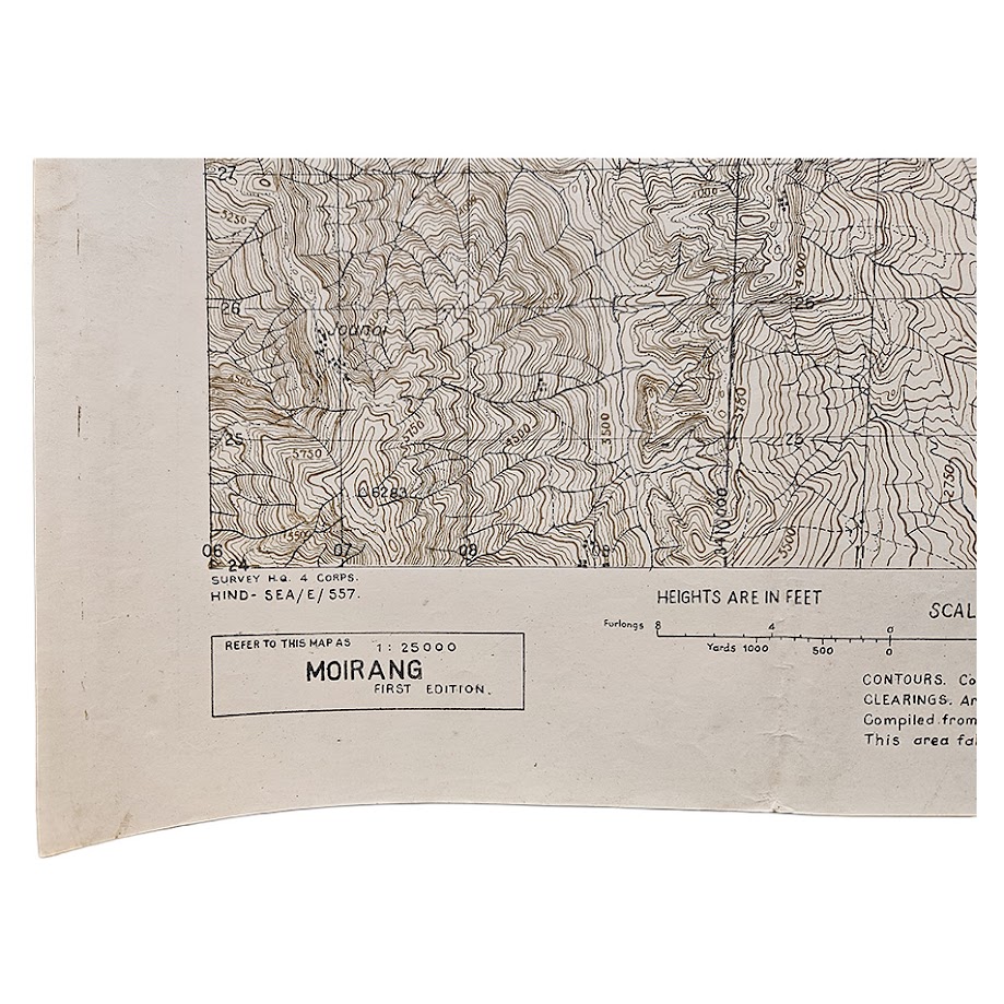 Moirang, Manipur - Restricted IV Corps Battle Map - Road to Imphal - June 1944 - First Edition 2 Moirang, Manipur - Restricted IV Corps Battle Map - Road to Imphal - June 1944 - First Edition
