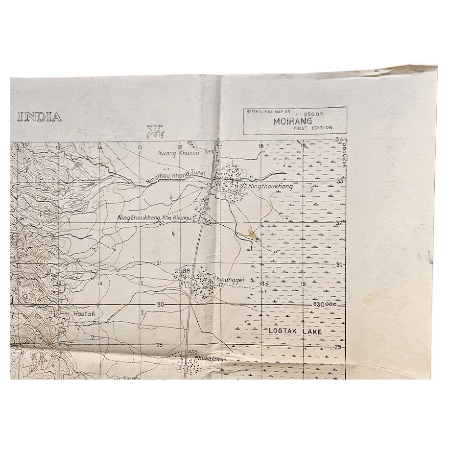 Moirang, Manipur - Restricted IV Corps Battle Map - Road to Imphal - June 1944 - First Edition 5 Moirang, Manipur - Restricted IV Corps Battle Map - Road to Imphal - June 1944 - First Edition