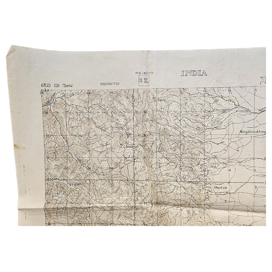 Moirang, Manipur - Restricted IV Corps Battle Map - Road to Imphal - June 1944 - First Edition 6 Moirang, Manipur - Restricted IV Corps Battle Map - Road to Imphal - June 1944 - First Edition