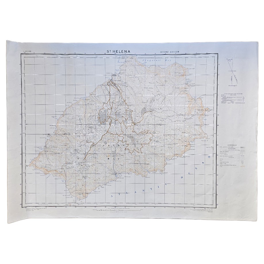 St Helena - G.S.G.S. No. 1853A - Second Edition dated 1941 - Ordnance Survey Printing of 500 Copies - 1959 1 St Helena - G.S.G.S. No. 1853A - Second Edition dated 1941 - Ordnance Survey Printing of 500 Copies - 1959