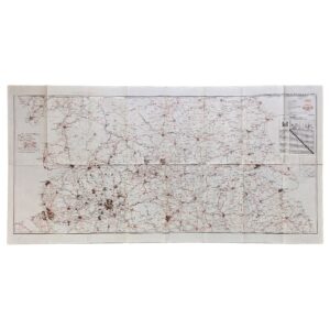 Home 5 U.S. Engineers Special Road Map of England & Wales - Sheet 7 - Yorkshire, Lancashire, Lincolnshire & Northern England - Second World War - c.1940s