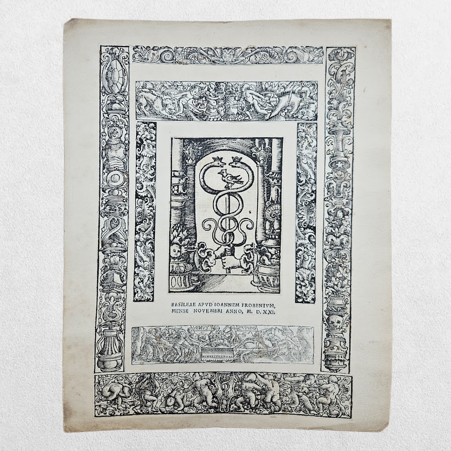 ST CYPRIAN - ERASMUS & JOHANN FROBEN - AMBROSIUS HOLBEIN TEUTOBURG FOREST & MAJOR WOODCUT SUITE - BASEL, 1521 2 ST CYPRIAN - ERASMUS & JOHANN FROBEN - AMBROSIUS HOLBEIN TEUTOBURG FOREST & MAJOR WOODCUT SUITE - BASEL, 1521