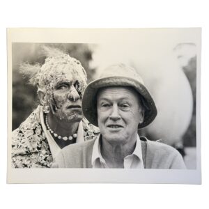 Roald Dahl and Ian McKellen - The South Bank Show: A Life In His Day - Original LWT Press Photograph - 1986
