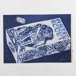 Jonny Hannah – Astroscout – Signed Limited Edition Screenprint 16/50 – Cakes & Ale Press – 2006