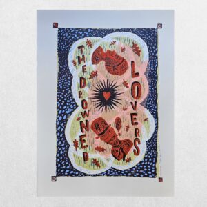 Jonny Hannah – The Drowned Lovers – Signed Limited-Edition Screenprint 7/50 – Cakes & Ale Press – 2011