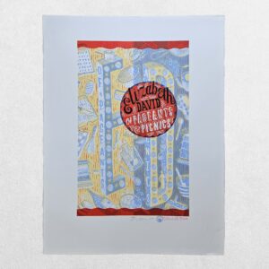 Jonny Hannah – Elizabeth David: Of Pageants and Picnics – Signed Limited-Edition Screenprint 28/50 – Cakes & Ale Press – 2005