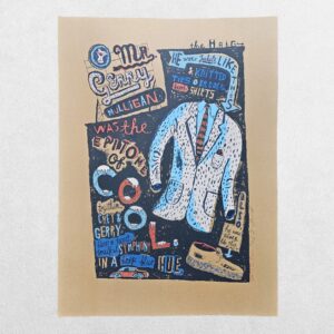 Jonny Hannah – Mr Gerry Mulligan – Signed Limited-Edition Screenprint 13/25 – 2008