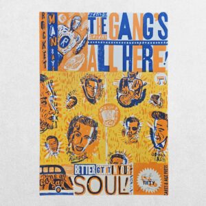 Jonny Hannah – The Gang’s All Here – Signed Limited-Edition Screenprint 24/50 – Cakes & Ale Press – 2005