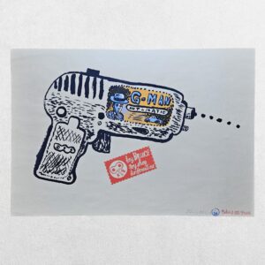 Home 3 Jonny Hannah – G-Man Automatic – Signed Limited Edition Screenprint 11/50 – Cakes & Ale Press – 2006