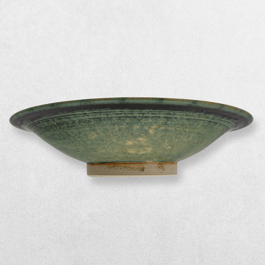 Hannah Arnup for Ballymorris Pottery – Large Green Sgraffito Stoneware Bowl 3 Hannah Arnup for Ballymorris Pottery – Large Green Sgraffito Stoneware Bowl