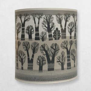 Home 7 Lush Designs - Lampshade For Lamp Base - Trees - Regular - Grey