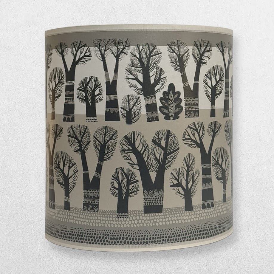 Lush Designs - Lampshade For Lamp Base - Trees - Regular - Grey 1 Lush Designs - Lampshade For Lamp Base - Trees - Regular - Grey