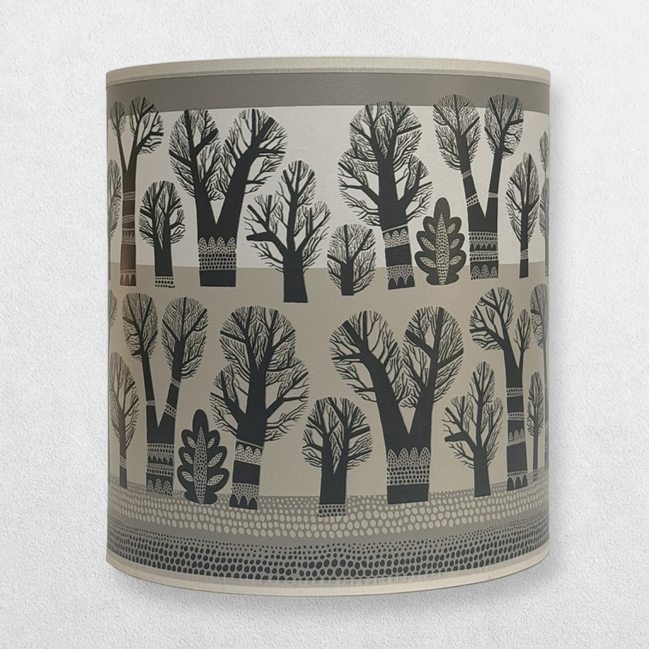 Lush Designs - Lampshade For Lamp Base - Trees - Regular - Grey 2 Lush Designs - Lampshade For Lamp Base - Trees - Regular - Grey