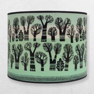 Lush Designs - Lampshade For Pendant - Trees – Turquoise